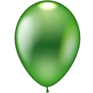 Ballon grün metallic 28cm / Latex / 37