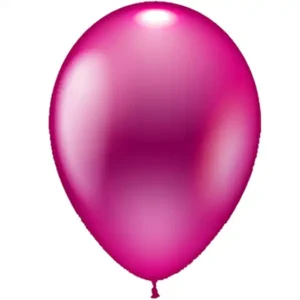 Ballon pink metallic 28cm / Latex / 64