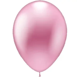 Ballon rosa metallic 28cm / Latex / 33