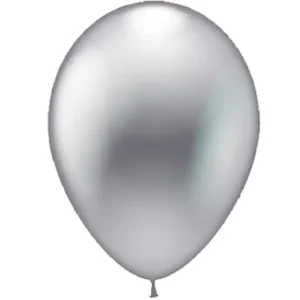 Ballon silber metallic 28cm / Latex / 38