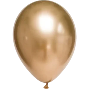 Ballon gold chrome 28cm / Latex / 39