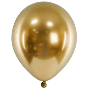 Ballon gold chrome 28cm / Latex / 39