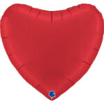 Herz Rot Satin
