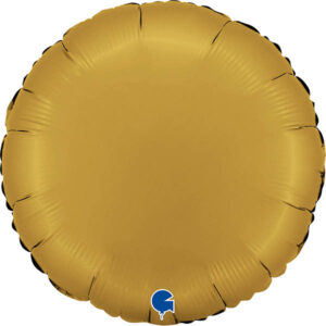 45cm Rund Satin Gold