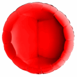 Rund Rot Metallic