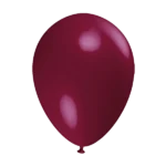 5 Miniballons Burgundy