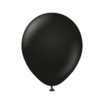 3 Miniballons Schwarz