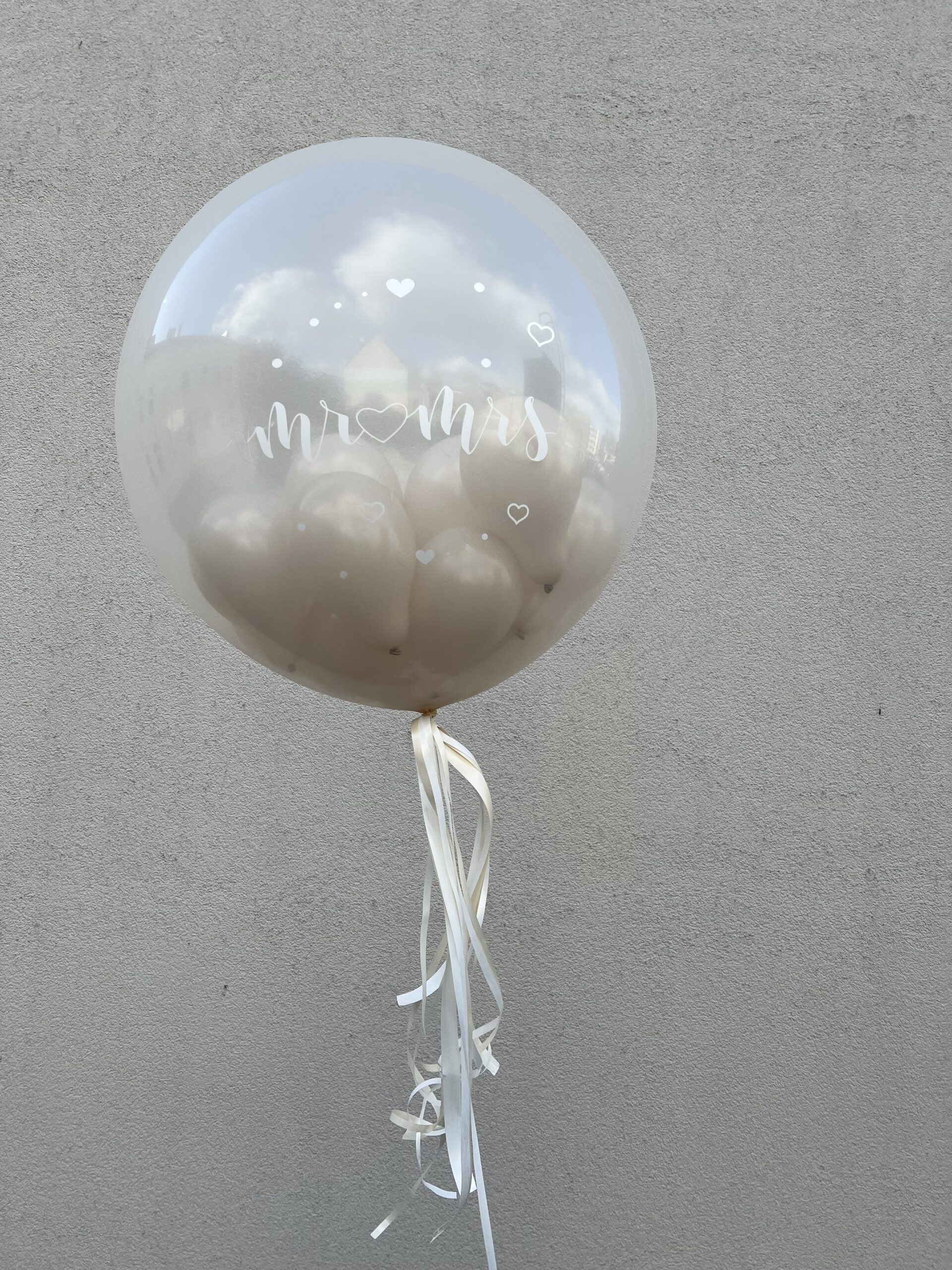Himmelsherzen / Befüllter Latex - Ballon / circa 90cm – Bild 6