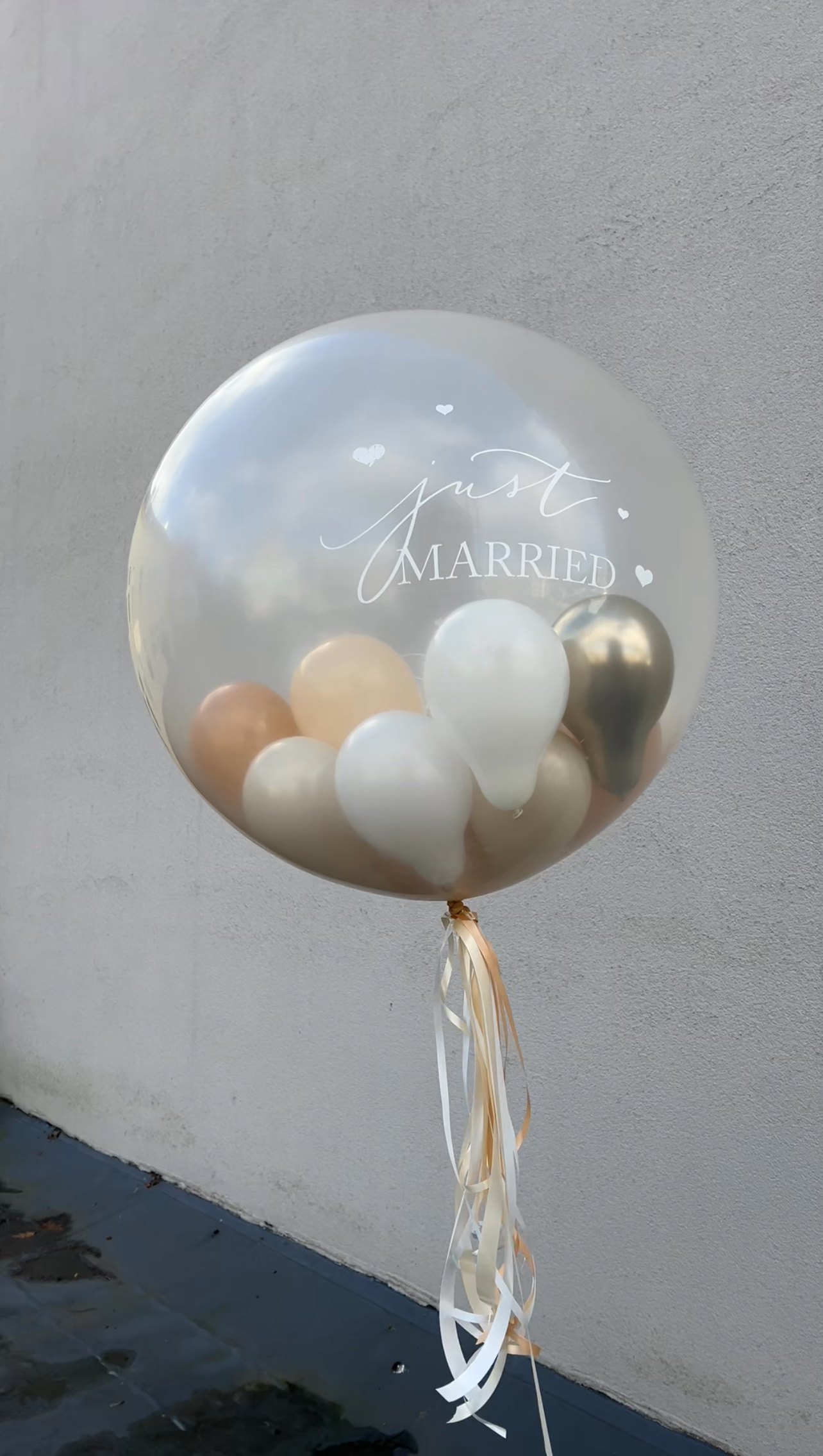 Himmelsherzen / Befüllter Latex - Ballon / circa 90cm – Bild 5