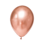 3 Miniballons Chrome Roségold
