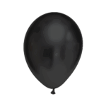3 Miniballons Chrome Black Silver