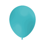 3 Miniballons Aquamarin
