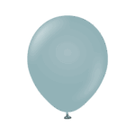 3 Miniballons Grau Blau