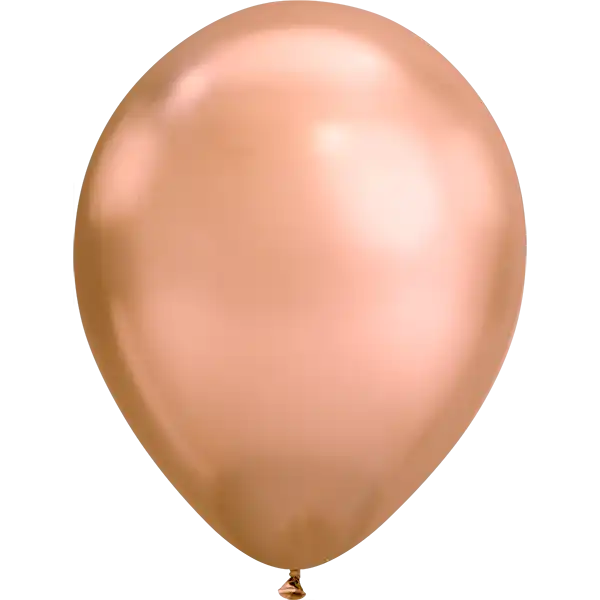 Latexballon 28 cm Chrome Rosegold – edle Partydekoration