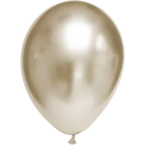 Ballon weißgold chrome 28cm / Latex / 100