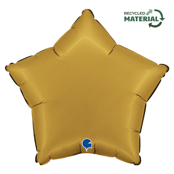 Sternballon satin gold, circa 45cm
