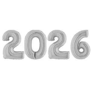 Happy New Year Schirftzug silber