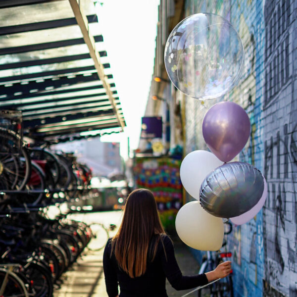 Lilac Breeze, Ballonstrauß, Befüllt zum Abholen, ca. 2-3 Tage haltbar – Bild 2