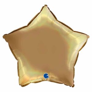 45cm Stern, irisierend champagner, Folienballon