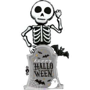 Skelett Happy Halloween, Folienballon / Airwalker 169cm