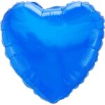 Herz Blau Metallic