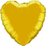 Herz Gelb Metallic