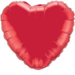 Herz Rot Metallic