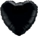 Herz Schwarz Metallic