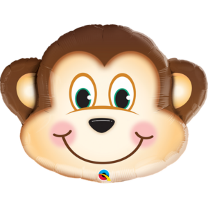 Affe, Folienballon, B89cm