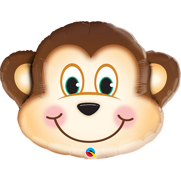Affe, Folienballon, B89cm