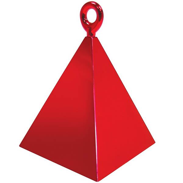 BALLONI, Ballongewicht Pyramide, rot, 150g, 6,2cm