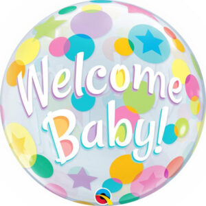 Bubble, Welcome Baby, Colourful Dots, 45cm