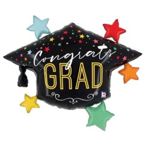 Congrats Grad Absolventenhut Folienballon 102 cm