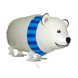 Eisbär, Airwalker, Folienballon, L 71 cm