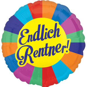 Folienballon Endlich Rentner