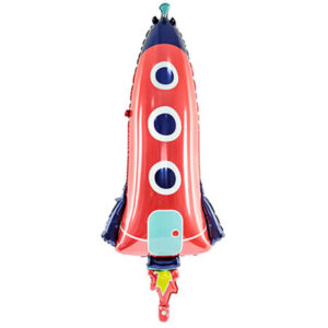 Rakete, Folienballon, 44 cm x 114 cm