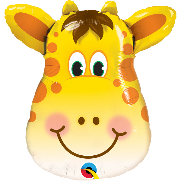 Giraffe Kopf, Folienballon, H81cm