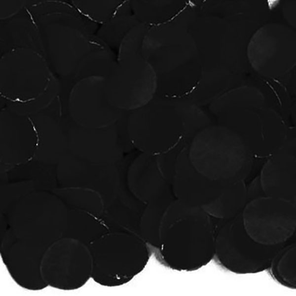 Konfetti, uni schwarz, Papier, 100 g Packung