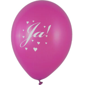 Ballon Ja! pink 28cm / Latex