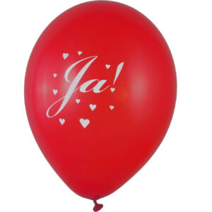 Ballon Ja! rot 28cm / Latex