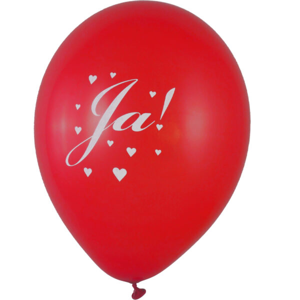 Ballon Ja! rot 28cm / Latex