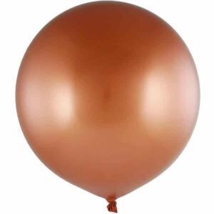 Latexballon, Kupfer Chrome, 60cm / 80