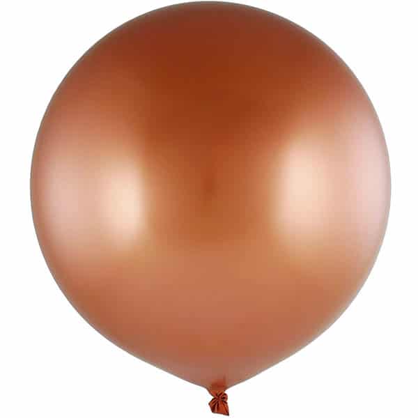 Latexballon, Kupfer Chrome, 60cm / 80