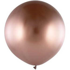 Latexballon, Roségold Chrome, 60cm / 71