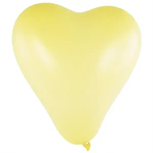 Herzballon pastell vanilla 30cm / Latex
