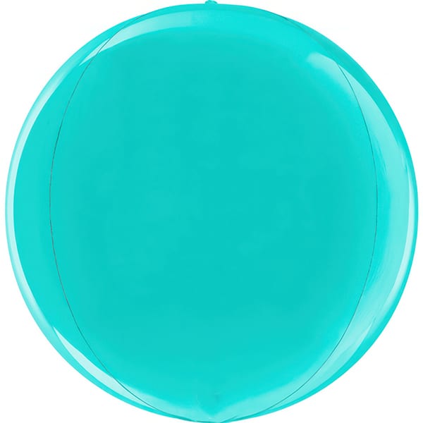 Kugelballon Metallic Türkis 40cm