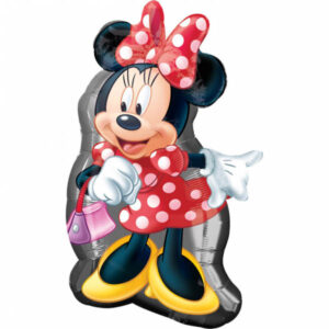 Minnie mit Tasche, Folienballon, 48 x 81cm