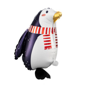 Airwalker Pinguin mit Schal, Folienballon, H 42 cm