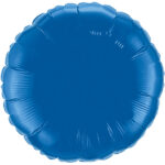 Rund Blau Metallic