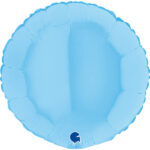 Rund Hellblau Pastell